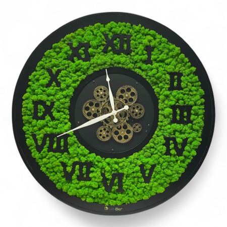 Čierne nástenné hodiny