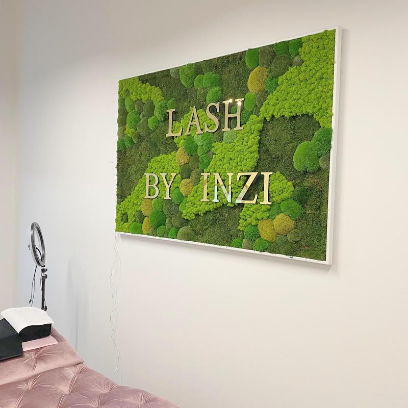 Machový obraz – LOGO Lash by Inzi