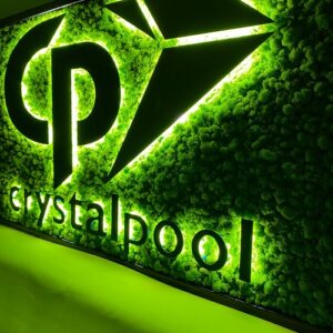 Machový obraz – LOGO Crystalpool LED
