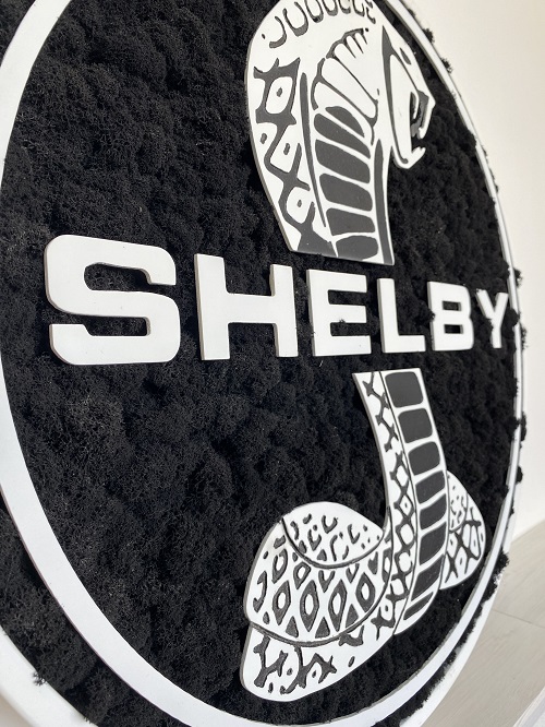 Machový obraz – LOGO Shelby