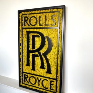 Machový obraz – LOGO Rolls-Royce čierný