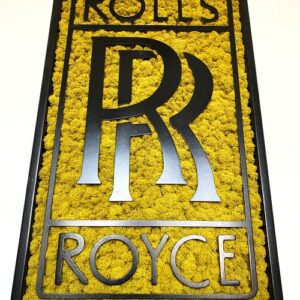 Machový obraz – LOGO Rolls-Royce čierný