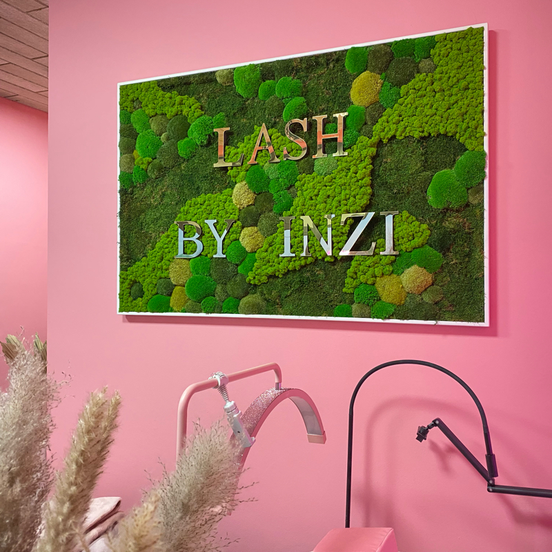 Machový obraz – LOGO Lash by Inzi